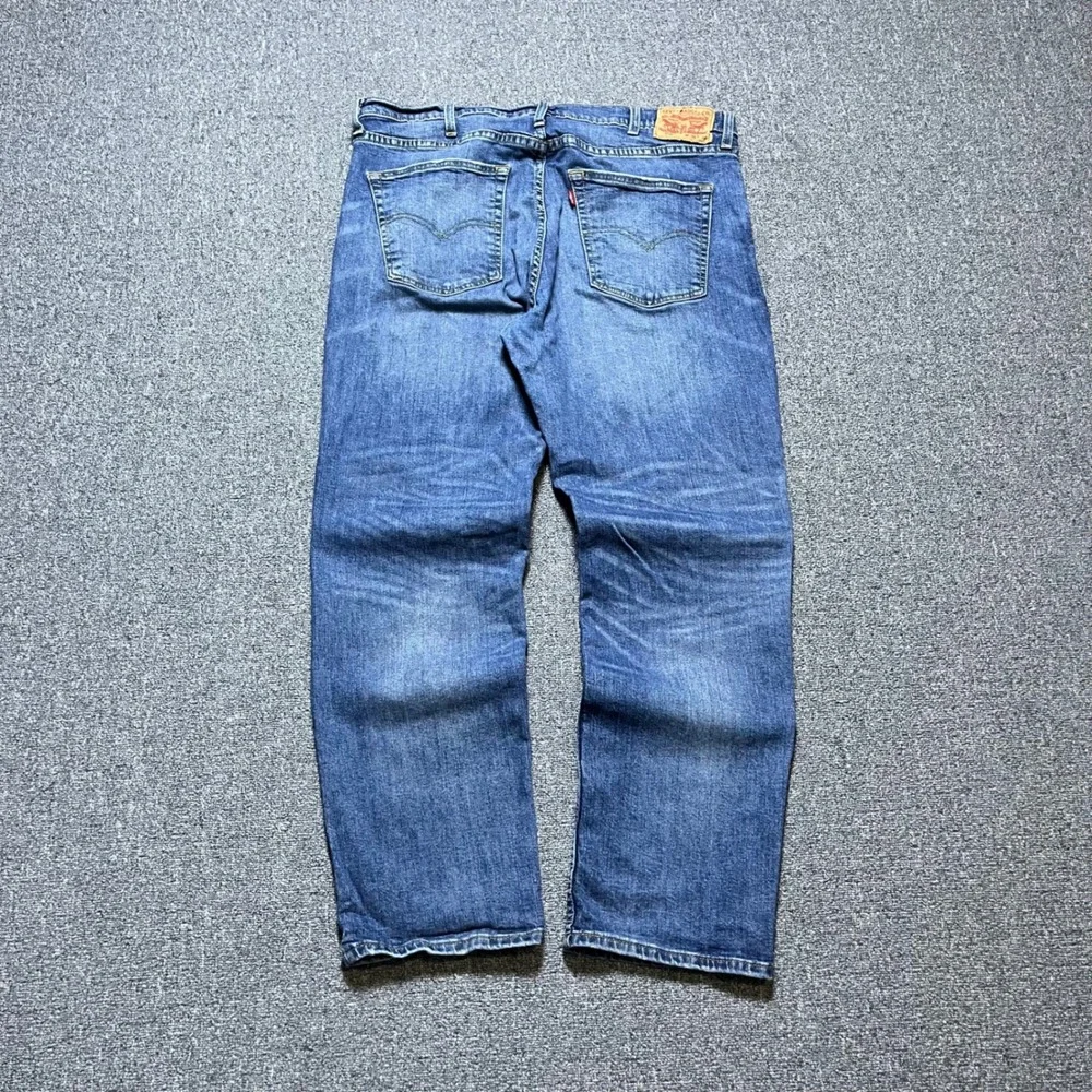 Levi's 559 Relaxed‎ Straight Jeans W38 L30 Blue Denim Medium Wash Mens Casual